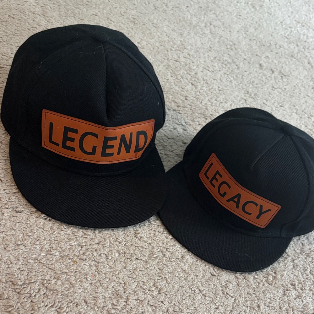 Father & Son (toddler) Legend and Legacy Caps.